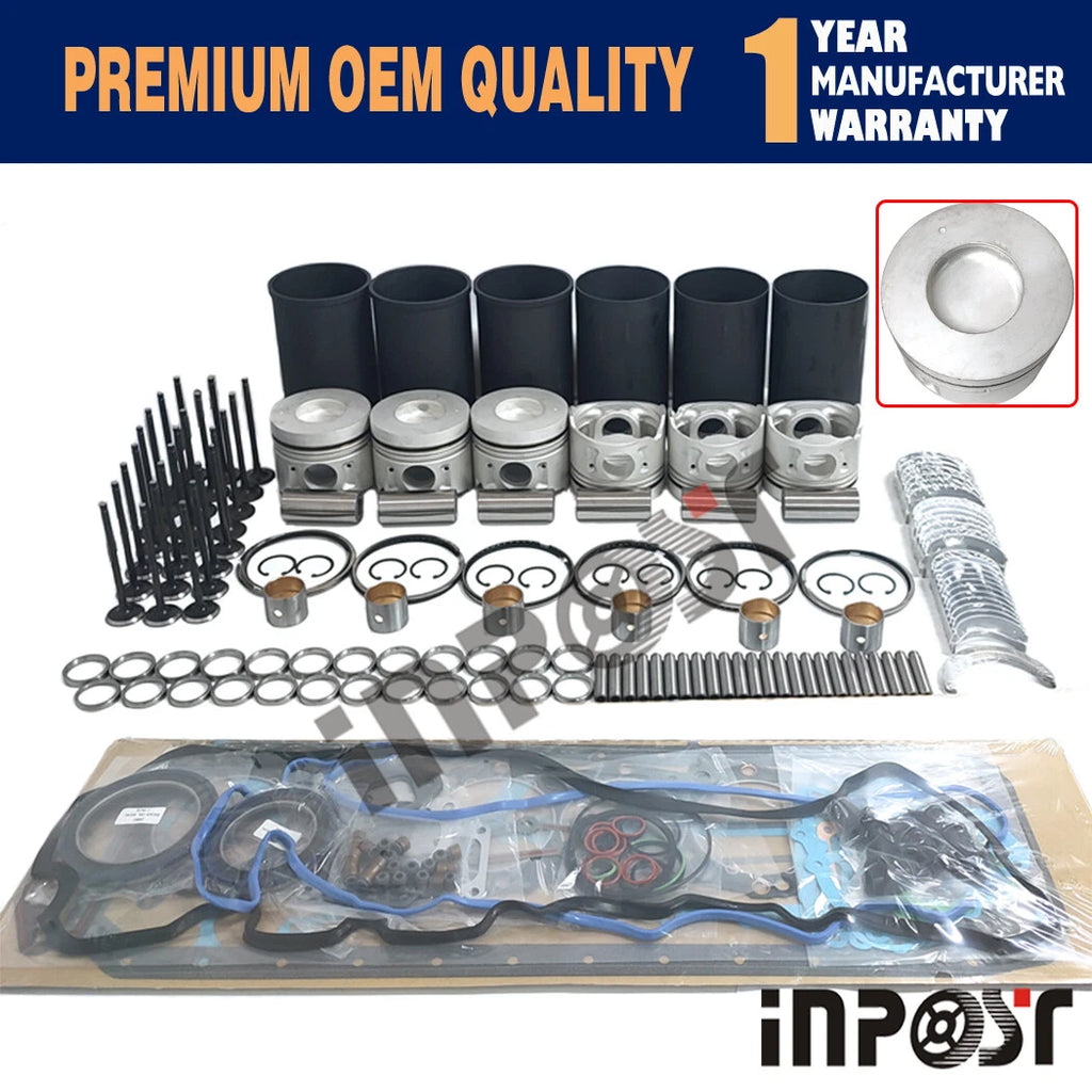 Engine Overhaul Rebuild Kit & Valves for Hino KC-FF1J (J08C, J08CT, JO8C)