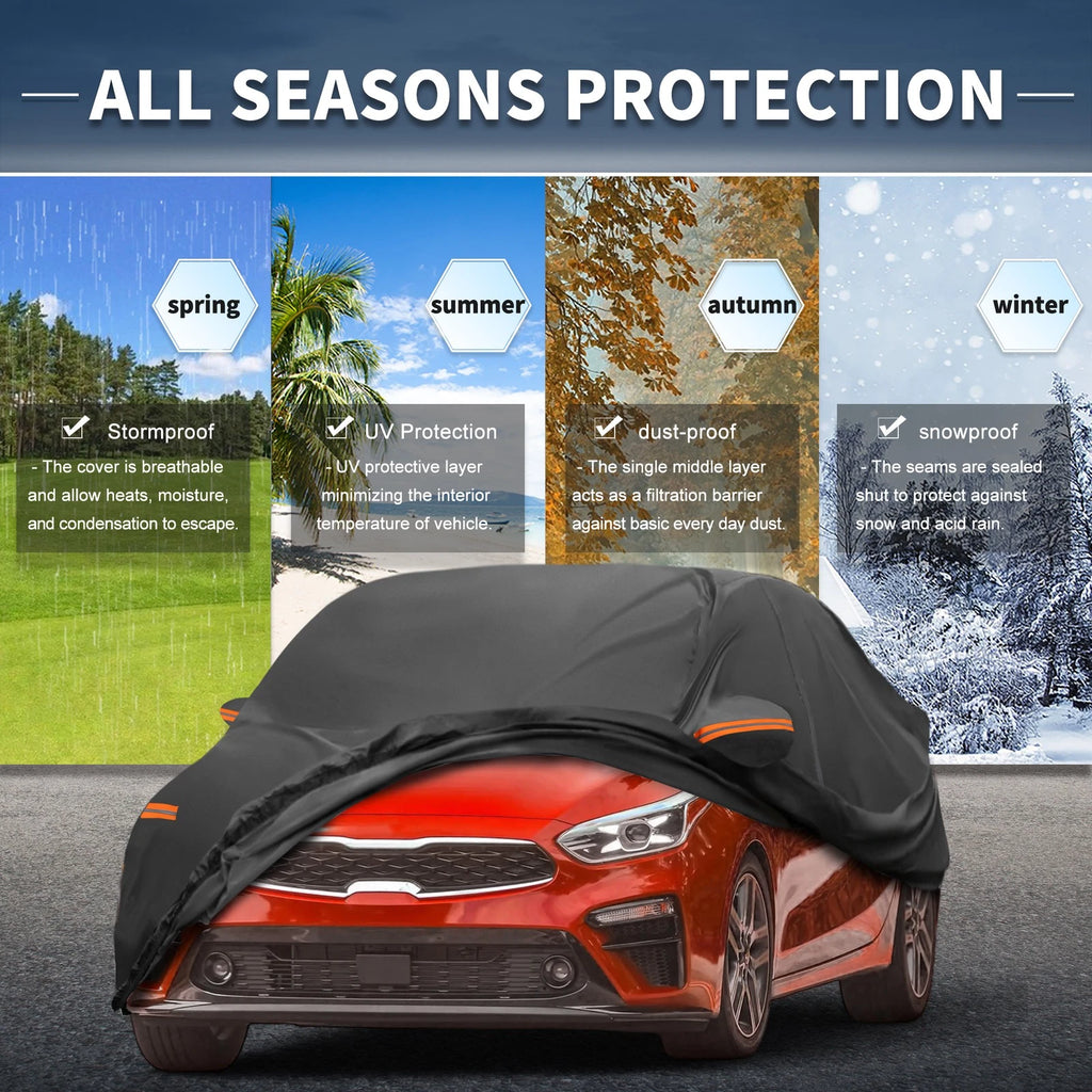 Waterproof 210D-PU Car Cover for Kia Forte Sedan (2010–2023)