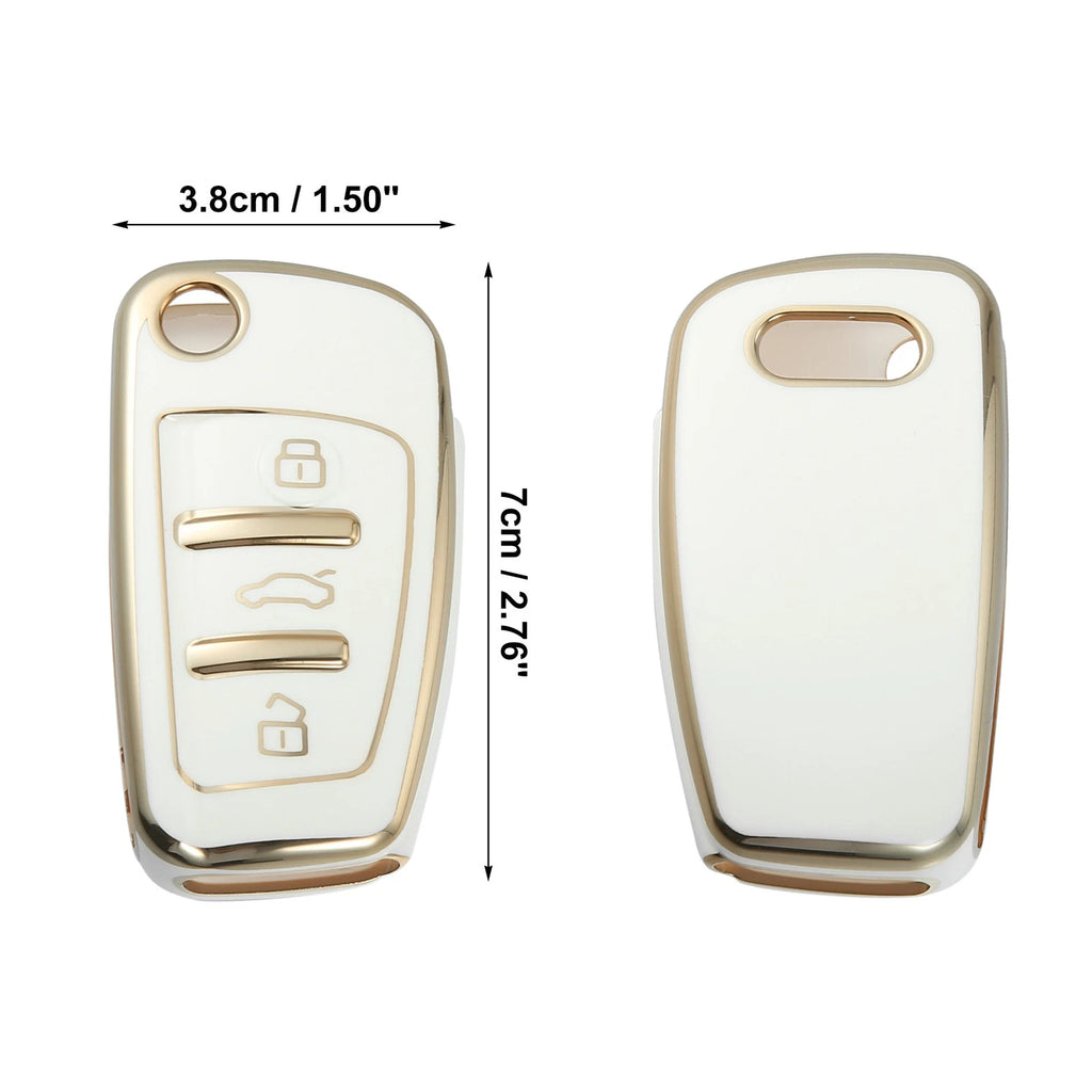 Car Key Fob Cover 3 Button TPU for Audi Q3 (2015–2020)