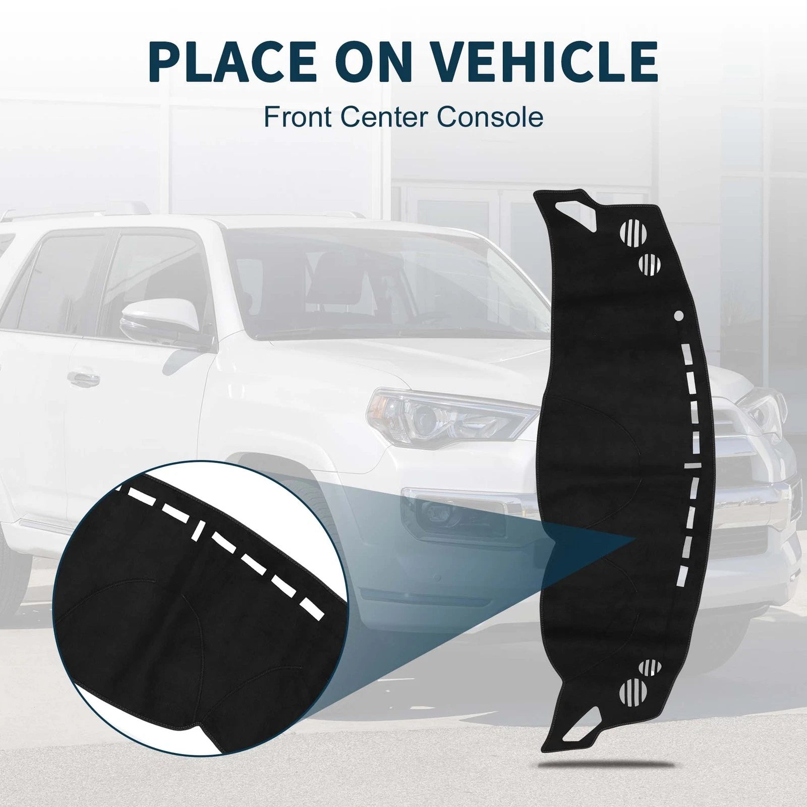Dashboard Cover Mat for Toyota 86 (ZN6) (2012) Sun Protector Black