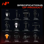 140Pcs Fasteners Panel Clips for Ford Escape (2001-2023)