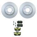 Hella Rear Rotors & Low-Met Disc Brake Pad Kit for Audi A8 Quattro (1995–2003)