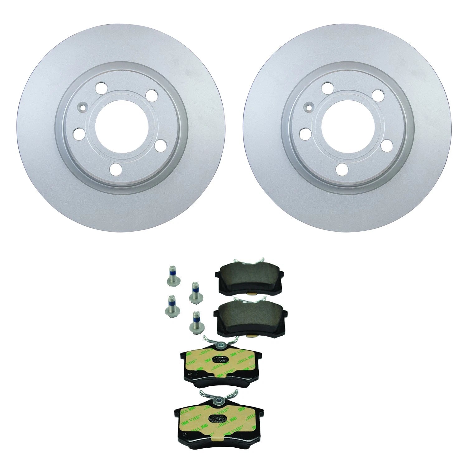 Hella Rear Rotors & Low-Met Disc Brake Pad Kit for Audi A8 Quattro (1995–2003)