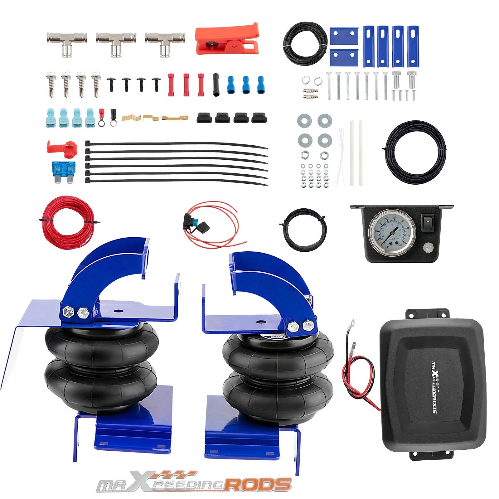 Air Suspension Bags Shock Compressor Kit for Toyota Tacoma 2WD (2005–Present)