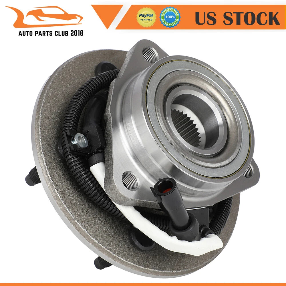 2 Front Wheel Hub Bearings for Ford F-150 (1997–2000) 4WD with ABS