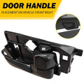 Interior Door Handle for Hyundai Sonata (2008–2010) Black Front Right