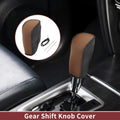1Pc Gear Shift Knob Cover for Ford Fiesta (2009–2012) Brown Faux Leather
