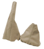 Leather Manual & Brake Boot Cover for VW Jetta Golf MK3 (1991–1998) Beige