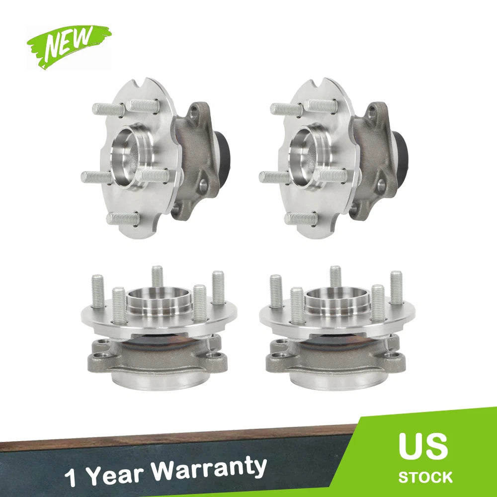Set of 4 Wheel Hub Bearings for Toyota RAV4 (2006–2012) & Scion tC (2011–2016)