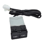 Quick Charger for Universal Vehicles - Compact Design, Blue LED Backlight