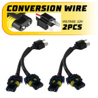 2X H6054 to 9005 9006 Headlight Bulb Adapter Plug for