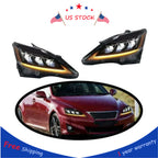 Pair LED Projector Headlights for Lexus IS 350 IS 250 (2006–2012)