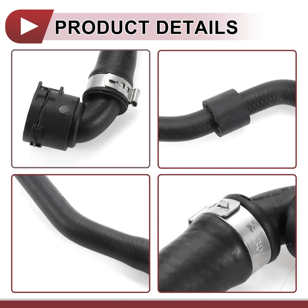 HVAC Heater Hose for Mercedes-Benz C300 (2015–2018) No.A2055011900 Rubber