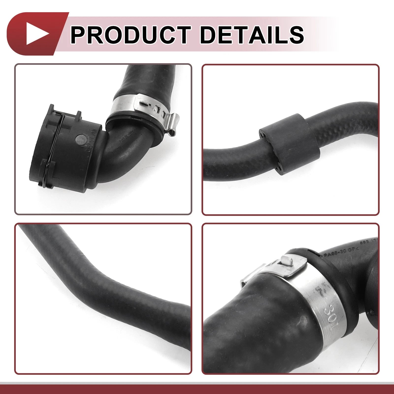 HVAC Heater Hose for Mercedes-Benz C300 (2015–2018) No.A2055011900 Rubber