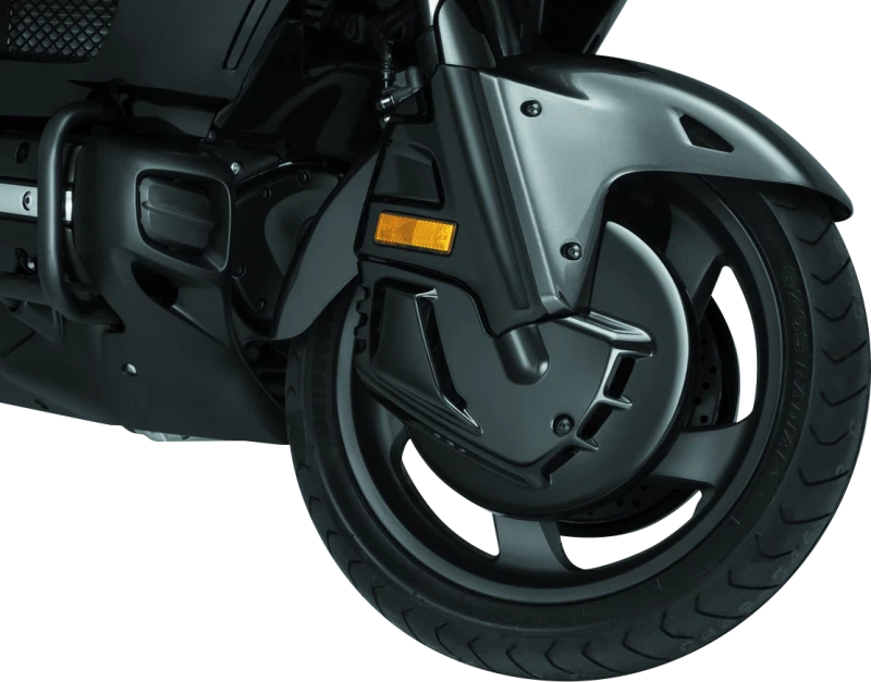 Kuryakyn Brake Rotor Cover for Honda GL1800 (2001–2017) Gloss Black Chrome