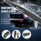 Set of 2 Rear Windshield Wiper Blade Arms for Lexus RX400h (2003–2008) 14 Inch