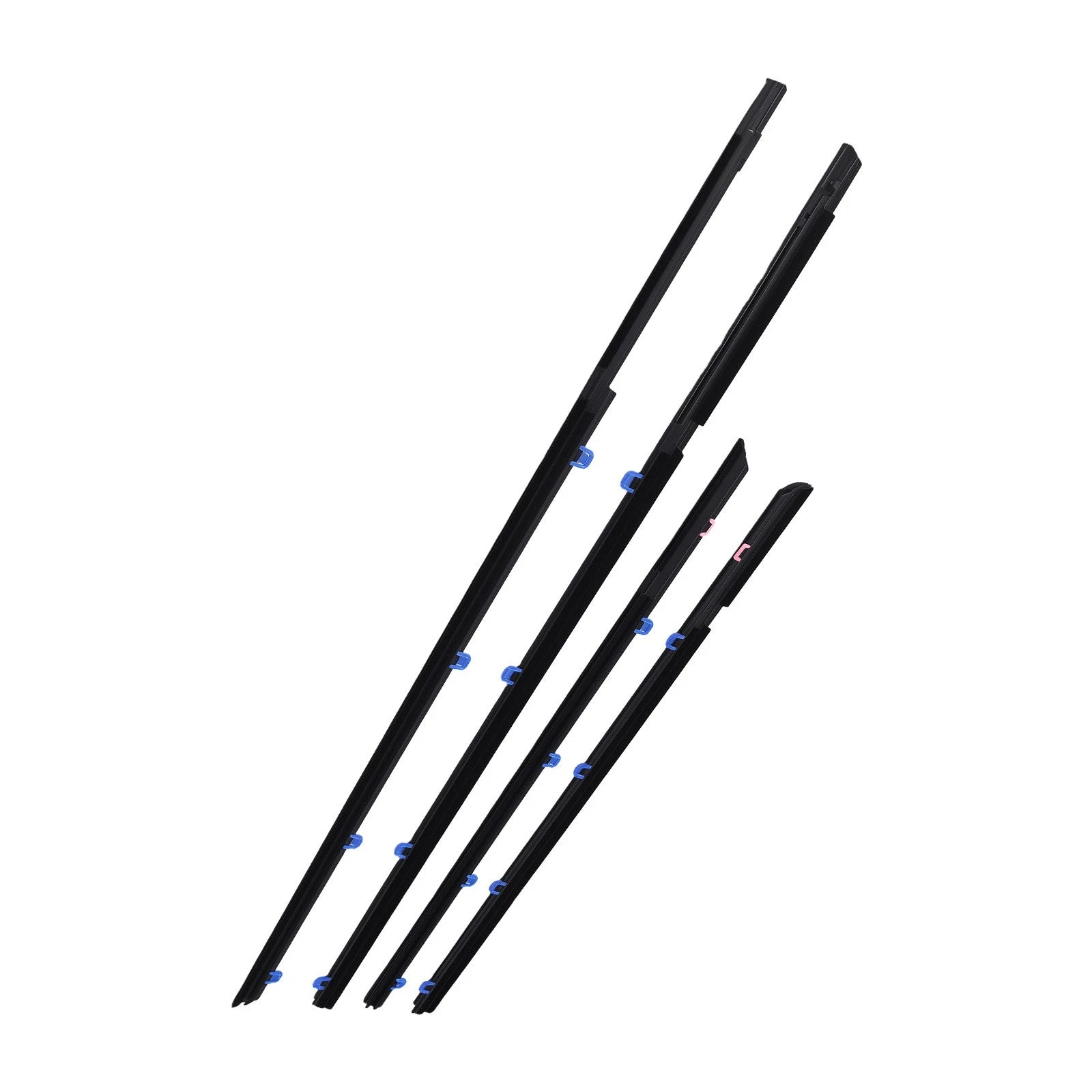 Set of 4 Weatherstrip Window Moulding Trim Seals for Honda Civic Sedan (2012–2015)