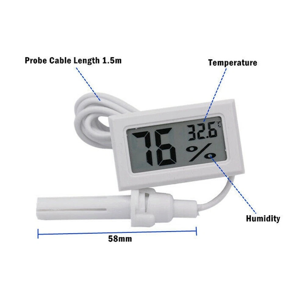 Embedded LCD Digital Thermometer Hygrometer for Universal Use (2010–2023)