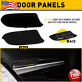Set of 2 Door Panel Armrests for Honda Accord (2008â2012) Black PU Leather