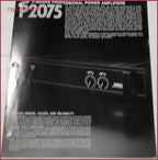 Yamaha P2075 Power Amplifier Sales Brochure