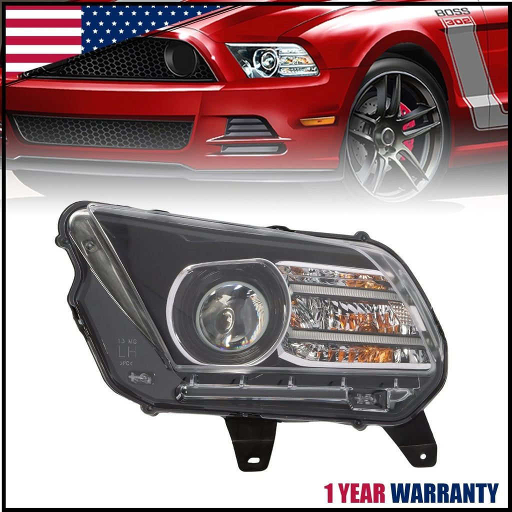 Left Side Headlight Assembly FO2518113 for Ford Mustang (2013–2014)