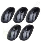 Set of 5 Cab Marker Roof Light Smoke Cover + Base Housing for Dodge Ram 2500 3500 (2003–2018)