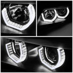 Dual LED U-Halo Projector Headlights for BMW 3-Series E90 (2006–2008)