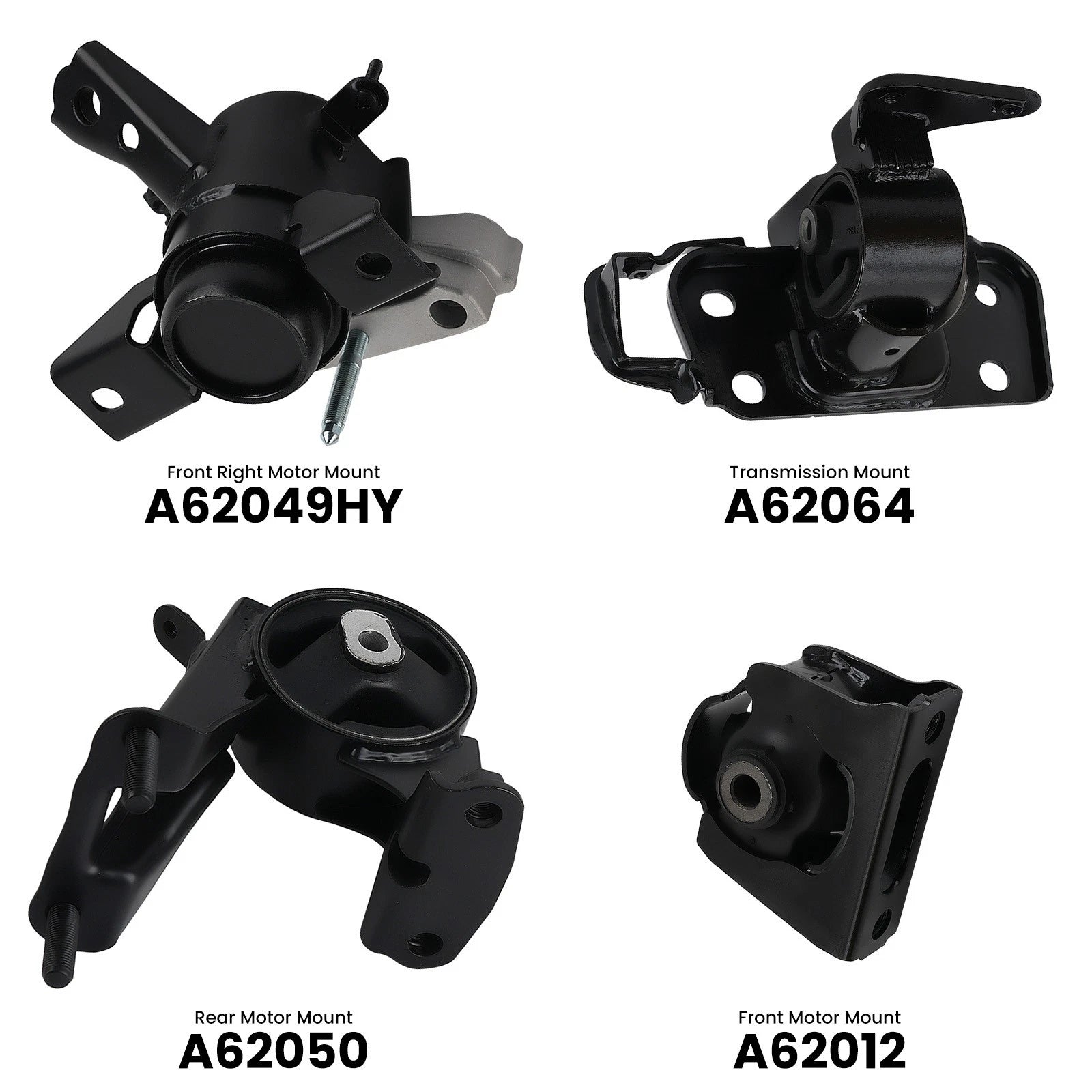 4Pcs Engine Motor & Transmission Mount for Toyota RAV4 L4 2.4L 2WD (2006–2008)