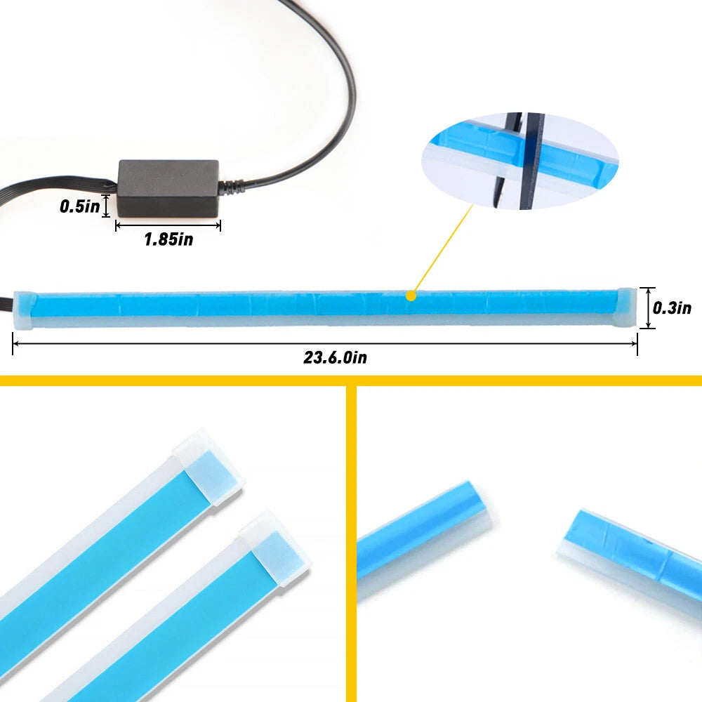 2X LED Sequential Turn Signal Strip for Universal Vehicles