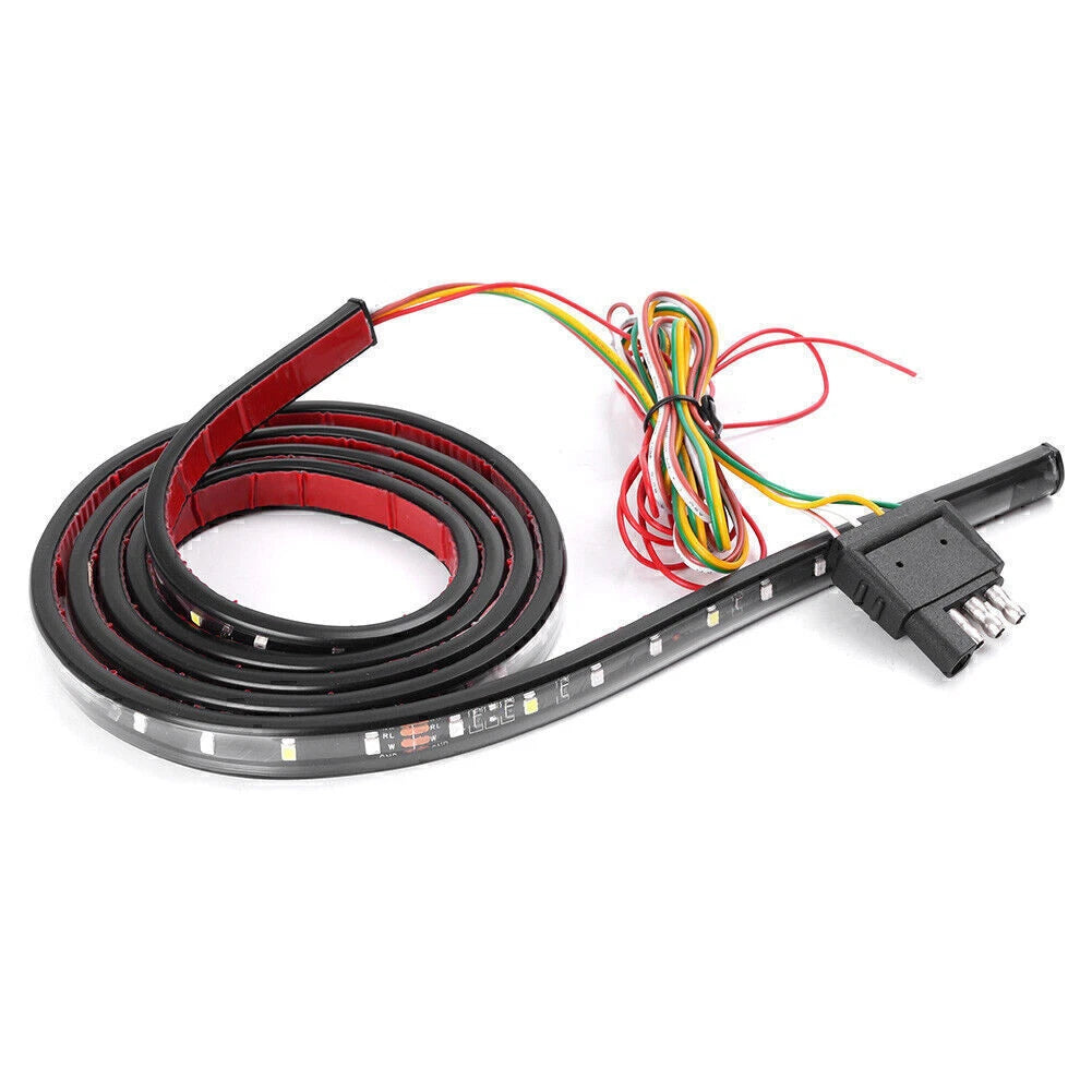 5-Function 60" 5W 90 LED Tailgate Brake Signal Light Strip for Universal Vehicles
