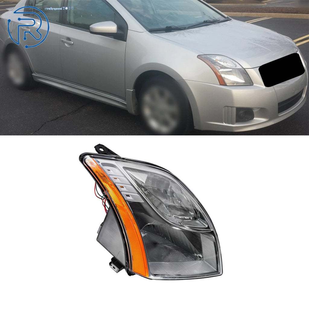 Halogen Headlight for Nissan Sentra (2010–2012) Clear Chrome