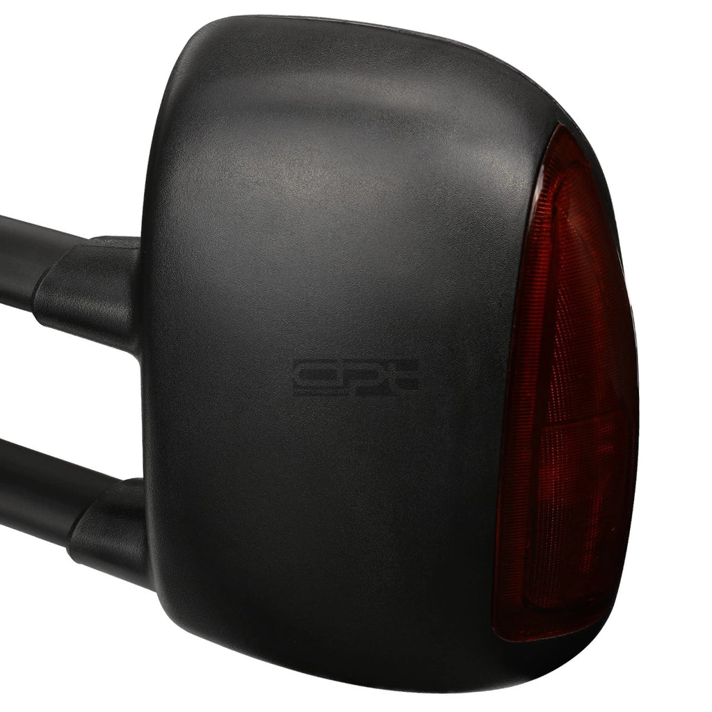 Set of 2 Extendable Arm LED Signal Light Towing Mirrors for Superduty (1999–2007)