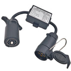 7-Way to 7-Pin Trailer Light Converter for Boat Towing Bike Carrier