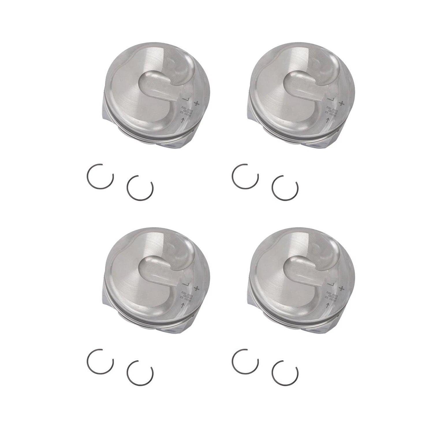Set of 4 ACDelco Engine Pistons for Chevrolet Camaro Corvette Silverado 1500 Tahoe