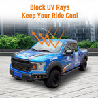 Foldable Sun Visor Shade Windshield UV Block for Ford F-150 (2015–2020)
