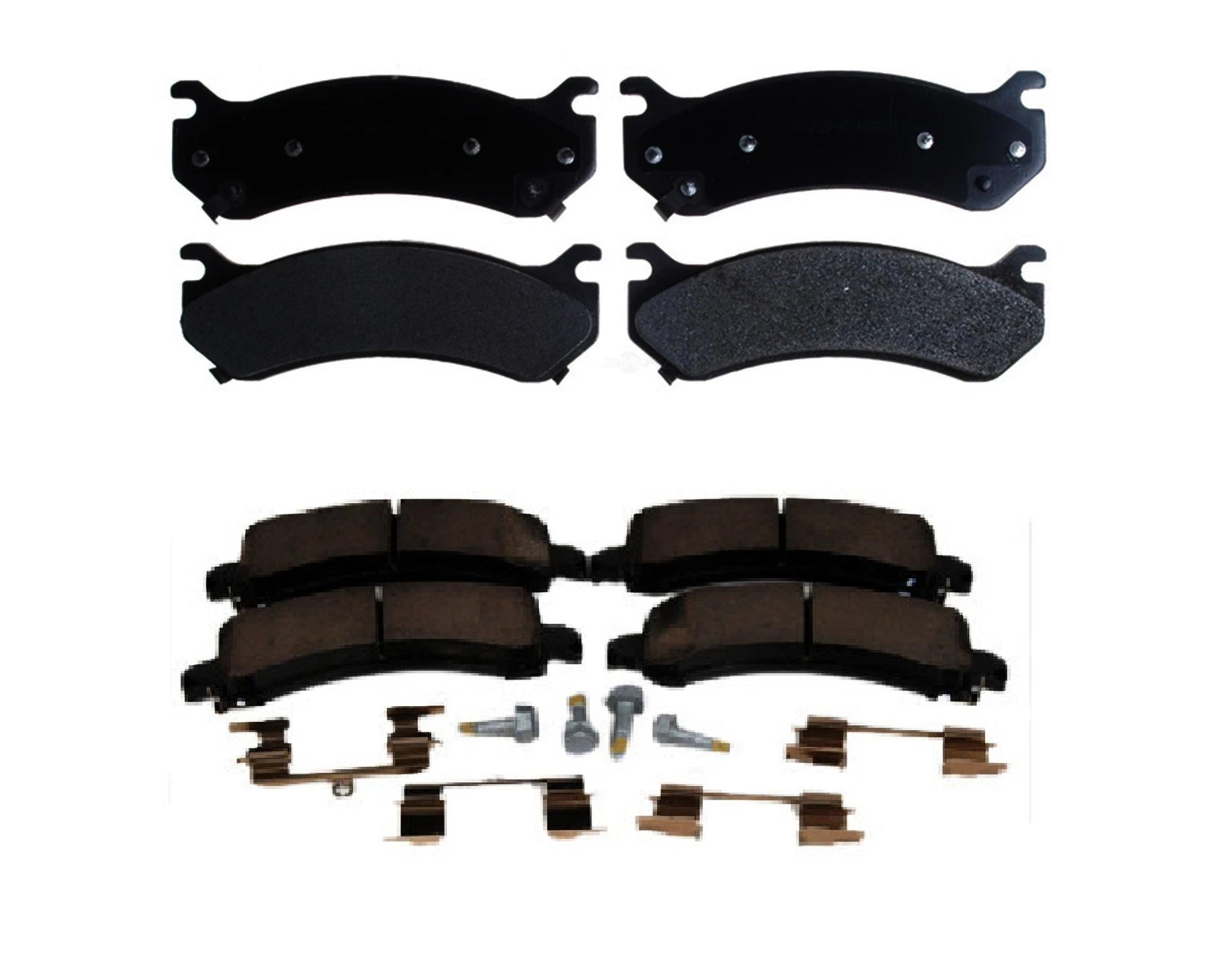 Set of 4 Brake Pads for Chevy Express GMC Savana 1500 (2003–2023)