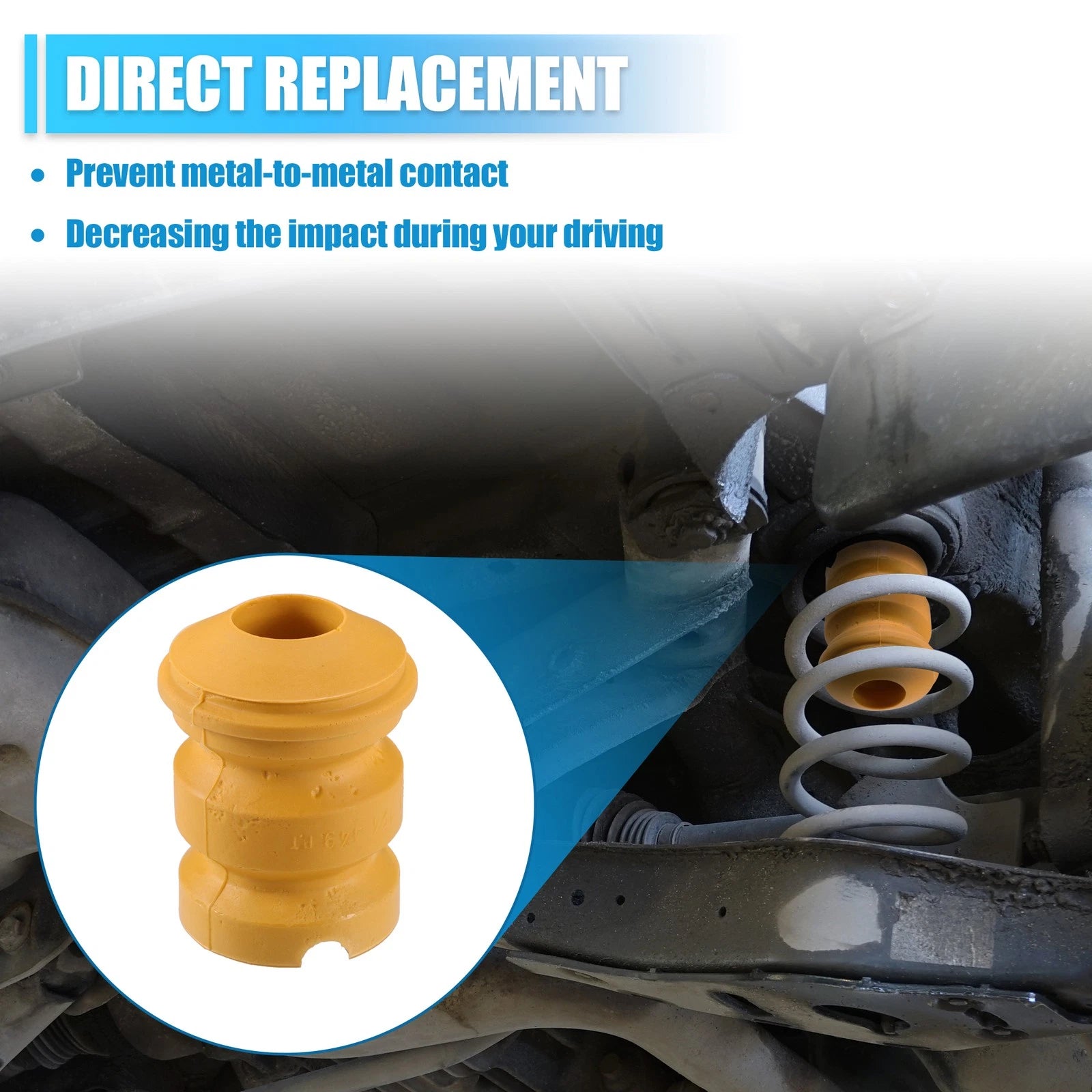 2pcs Front Suspension Bump Stop for BMW 318i (No. 31331124449, Rubber)