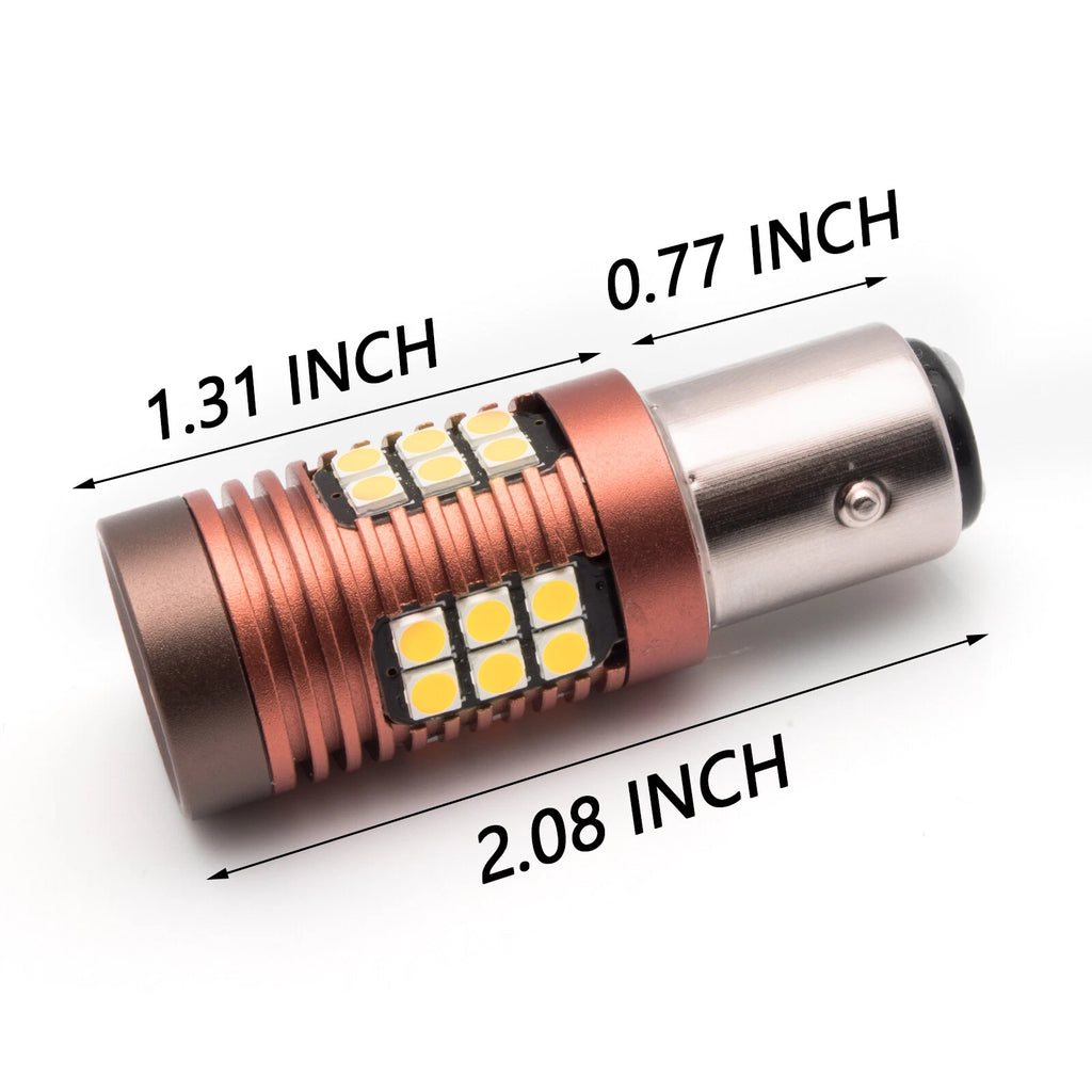 1157 BAY15D Super Bright White LED Backup Reverse Tail Stop Brake Bulbs for  (2000-2009)