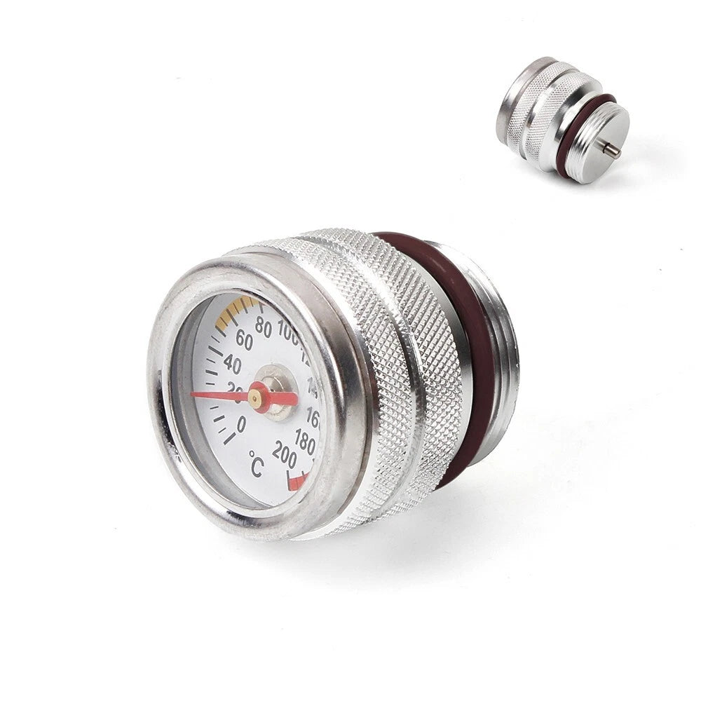 Set of 2 Oil Temperature Gauge Filler Caps for Motorcycle