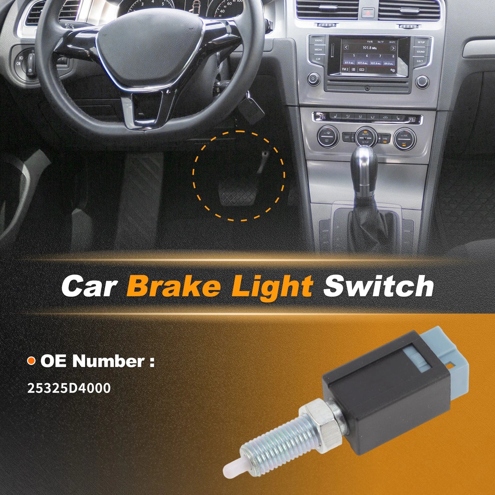 Brake Light Switch for Infiniti G20 (1999–2002) 25325D4000 1 pcs