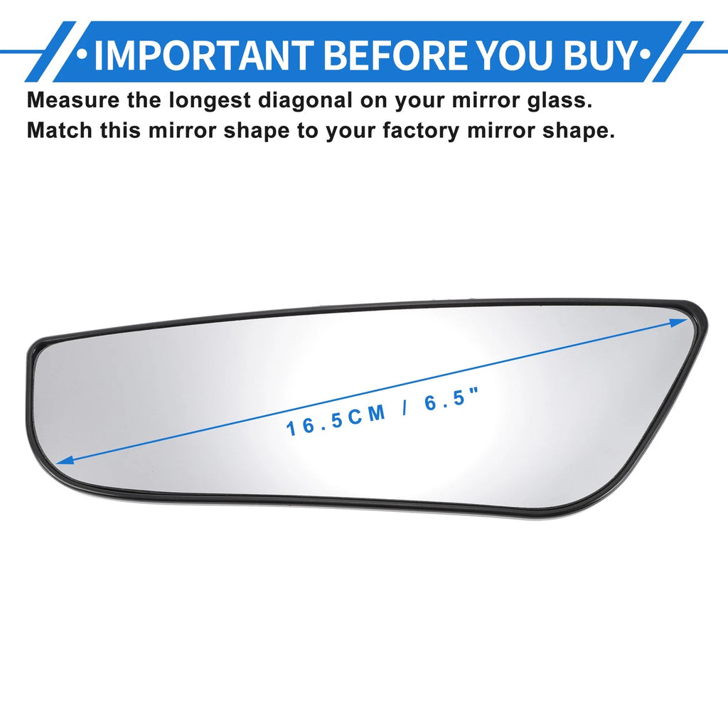 Left Driver Side Lower Mirror Glass Replacement for Ford E150 (2004–2014)