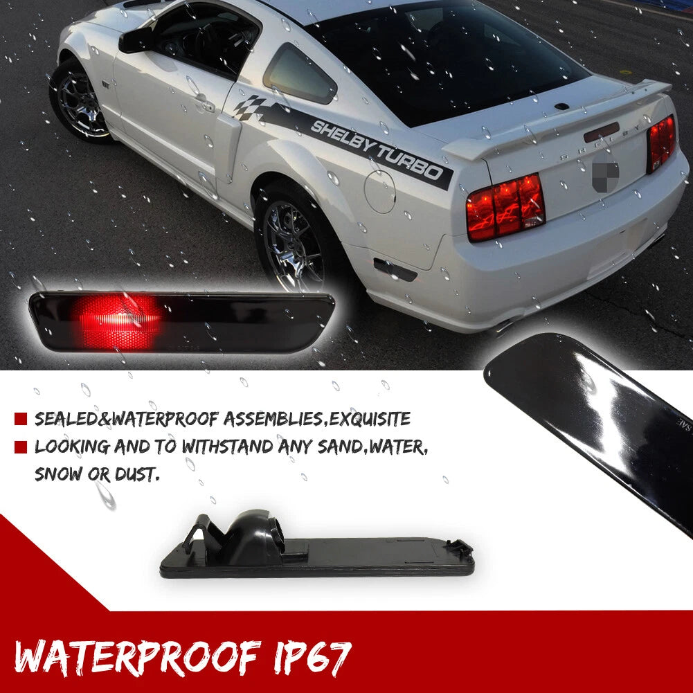 Smoked Rear Bumper Reflectors for Ford Mustang (2005–2009)