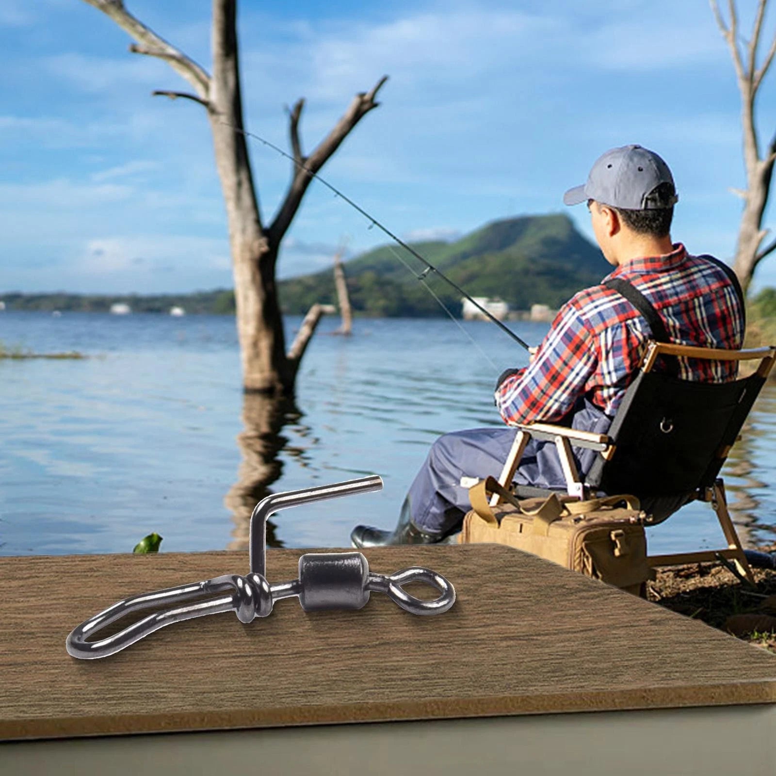 20PCS Heavy Duty Swivels for Sea Fishing Rigs (304 Stainless Steel)