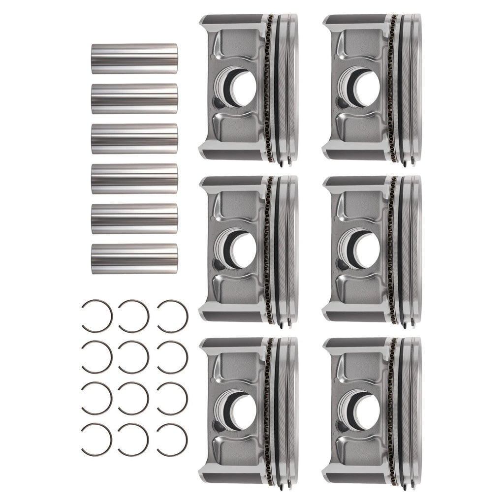 Engine Piston Set w/Rings for Chrysler Dodge 2.7L V6 (1998–2010) 5003427AA 86mm