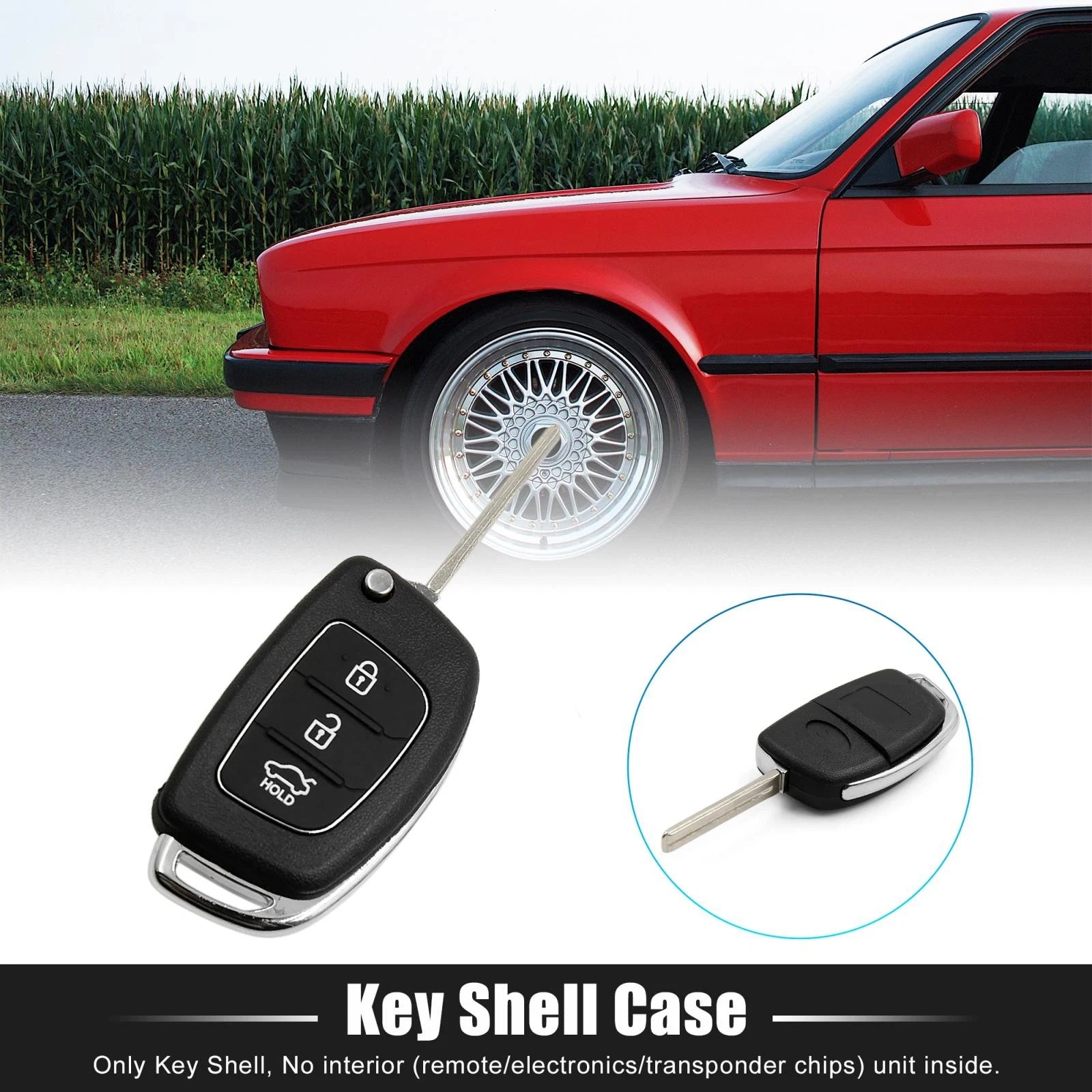 Key Fob Shell Case for Hyundai Santa Fe (2013–2015) 3 Button 609876227872