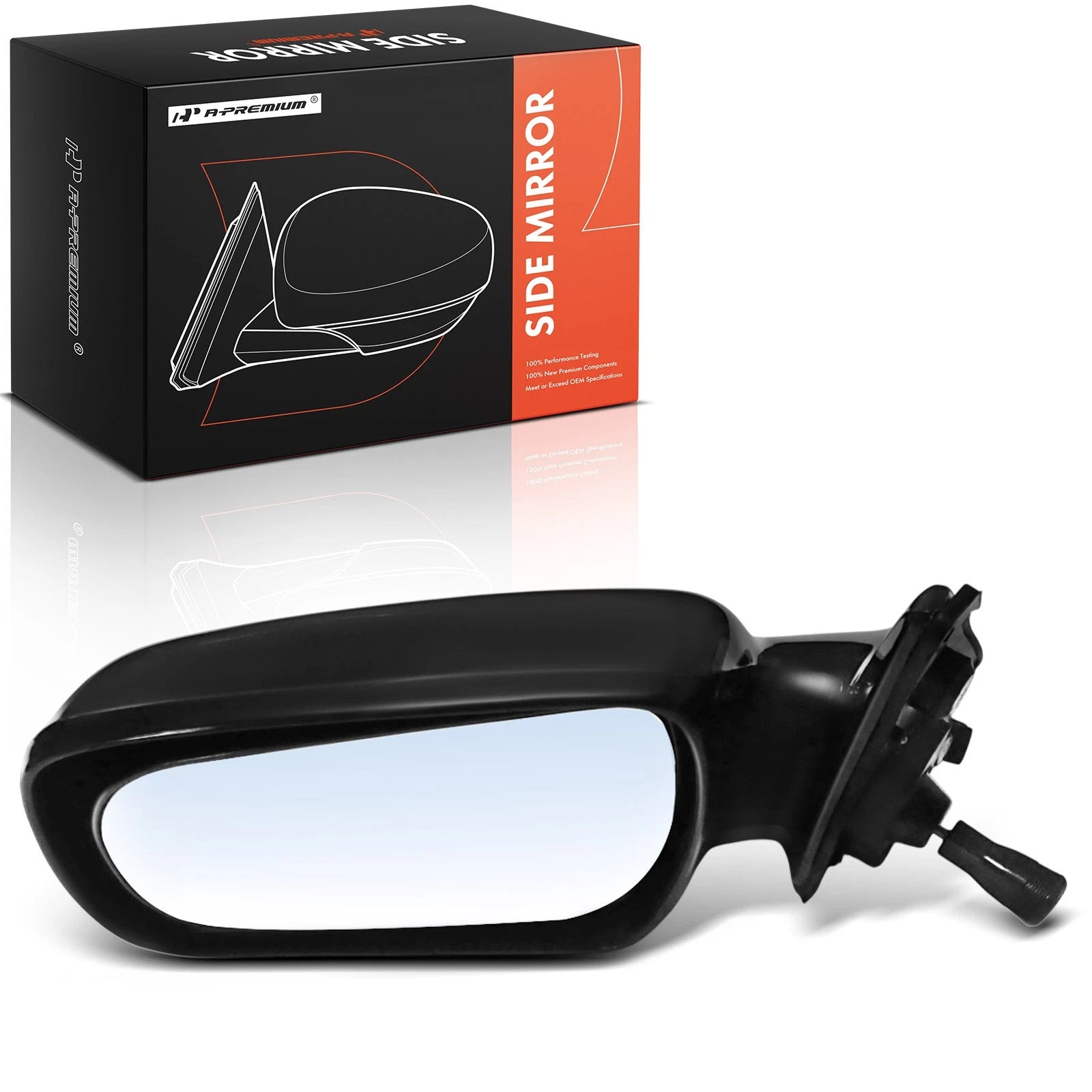 Driver Manual Mirror for Toyota Camry 1987-1991 (L4 V6) Manual Folding