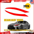 2X Headlight DRL Fog Light Tint Cover Vinyl Overlay for Lexus IS (2021–2025)