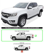 Set of 2 Polished 6" Side Steps for Chevy Colorado GMC Canyon (2015–2026)