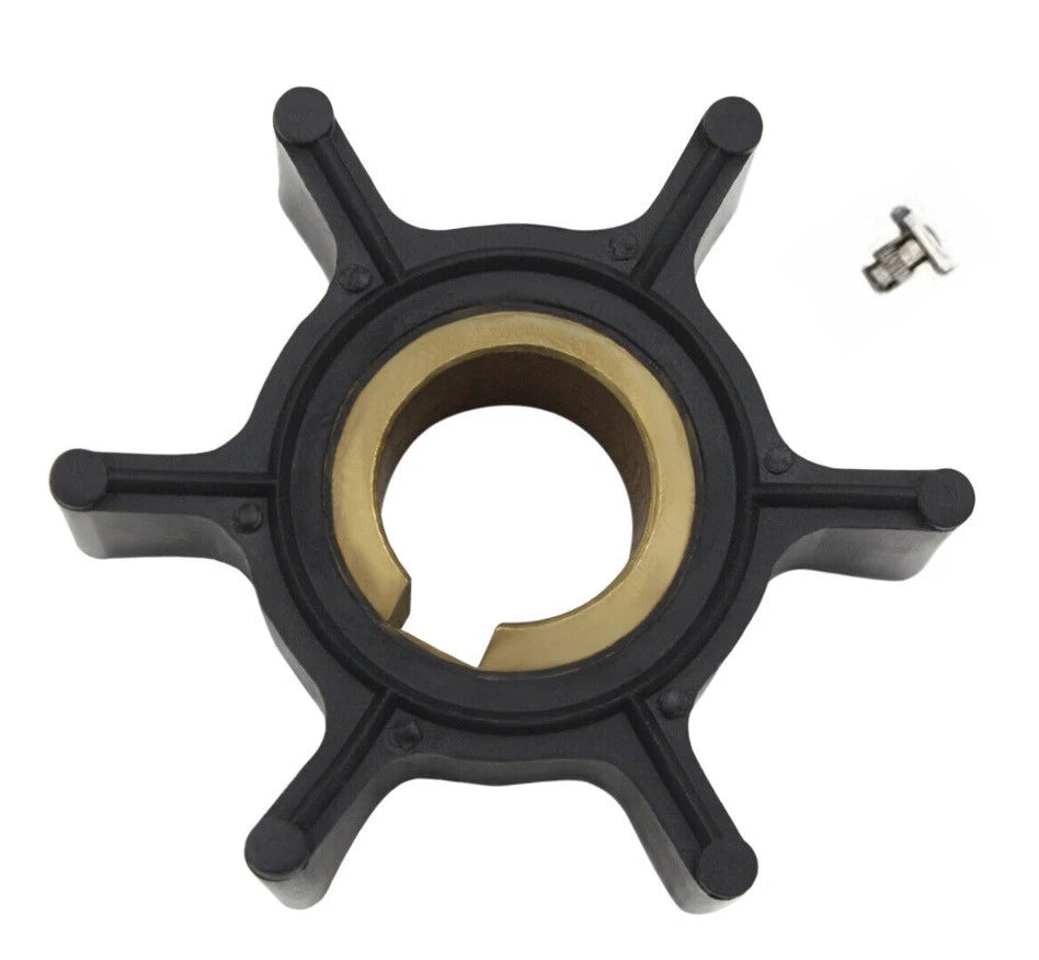 Water Pump Impeller W/Key for Johnson Evinrude OMC BRP 2-6HP (387361, 763735)