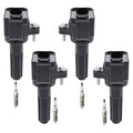 Set of 4 Ignition Coils & Iridium TT Spark Plugs for Colorado Canyon (2004–2012)